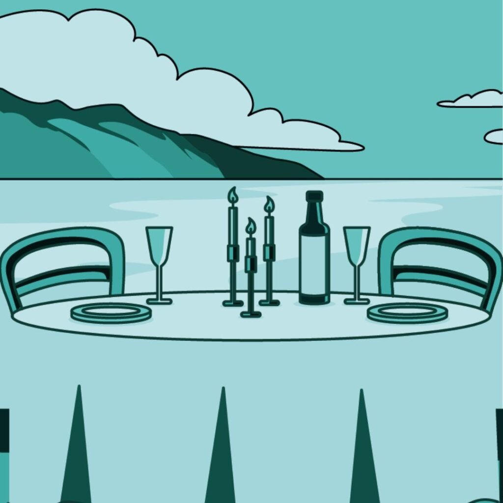 Sexy Sommer-Challenges: Dinner-Tisch am Meer