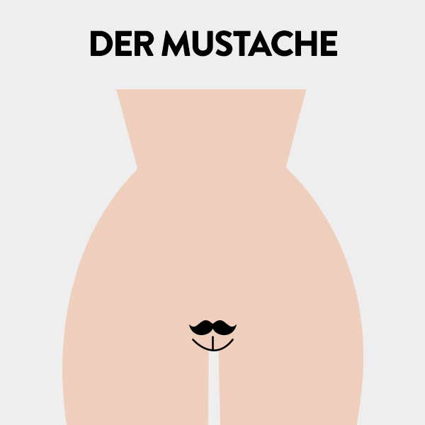 Intimfrisur Mustache
